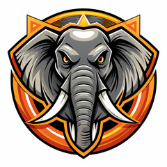elephant cartoon illustration Mascot for Brand Identity logo