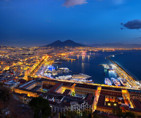 Fototapeta premium Vista panoramica di Napoli