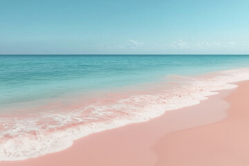 Fototapeta premium Top view of a beautiful summer beach.
