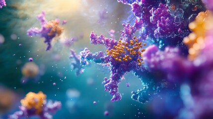 Fototapeta premium Abstract Colorful Spiky Shapes Background