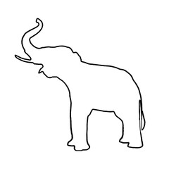 Elephant Clipart | Elephant Outline | Elephant Icon