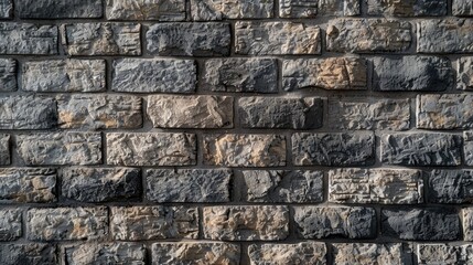 Naklejka premium Texture of Brick Wall with Coarse Surface for Interior Design Banner.