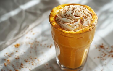 Pumpkin Spice Latte with Whipped Cream