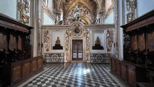 The marvelous Certosa di Padula, monastic complex and Unesco world heritage site in the province of Salerno, Campania, Italy.