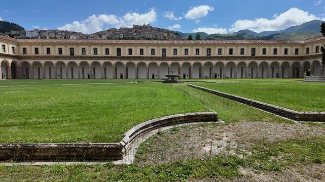 The marvelous Certosa di Padula, monastic complex and Unesco world heritage site in the province of Salerno, Campania, Italy.