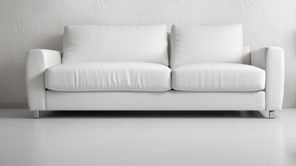 Obraz premium white sofa on a white background
