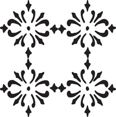 Black and white geometric pattern. Tileable texture background.