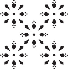 Black and white geometric pattern. Tileable texture background.