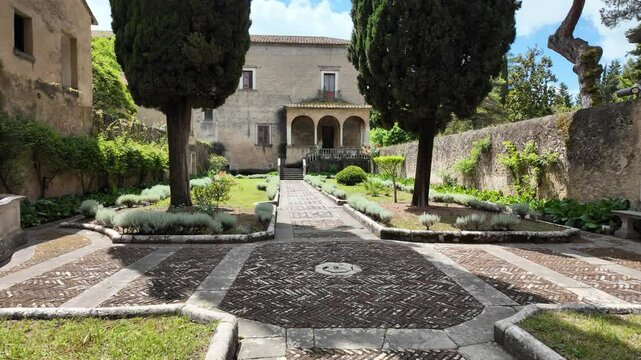 The marvelous Certosa di Padula, monastic complex and Unesco world heritage site in the province of Salerno, Campania, Italy.