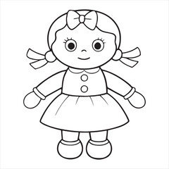 Fototapeta premium A Doll Vector Art Illustration