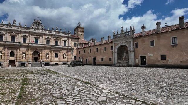 The marvelous Certosa di Padula, monastic complex and Unesco world heritage site in the province of Salerno, Campania, Italy.