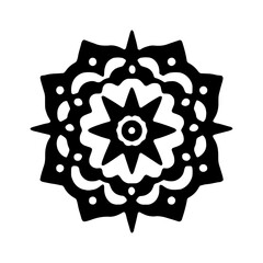 geometrical Mandala Clipart, coloring book interior, Muslim mandala, Line art, Round Ornament Pattern, Illustration of mandala art decor design, silhouette, illustration.