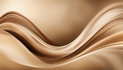 Obraz premium A brown wave with a white background