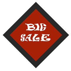 Bold 'BIG SALES' text on a vibrant red background, perfect for promotional campaigns, retail advertising, and e-commerce banners. Ideal for seasonal sales and marketing visuals.