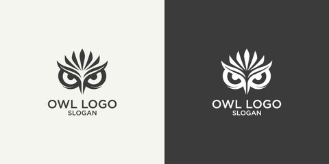  illustration of owl luxury logo. owl logo. Design logos, icons and business cards. Premium vector.