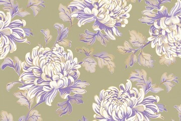 Kadupul Flower - Rare Sri Lankan Beauty Blooming Under Moonlight in Seamless Pattern Design.. Beautiful simple AI generated image