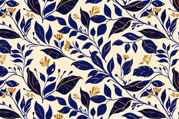 Kadupul Flower - Rare Sri Lankan Beauty Blooming Under Moonlight in Seamless Pattern Design.. Beautiful simple AI generated image