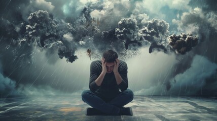 Under the stormy skies of the mind