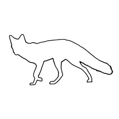 Fox Outline | Fox Clipart | Fox Silhouette