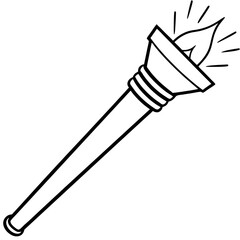 Torch Light Vector Art