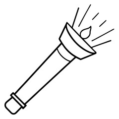 Torch Light Vector Art