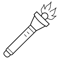 Torch Light Vector Art