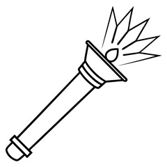 Torch Light Vector Art