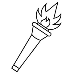 Torch Light Vector Art