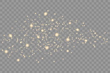 golden dust light png. Bokeh light lights effect background. Christmas glowing dust background Christmas glowing light bokeh confetti and sparkle overlay texture for your design.