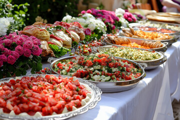 Anatolian Food Served On A Table