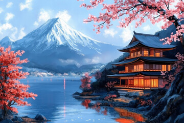 Obraz premium Anime Background