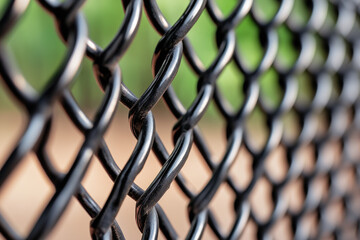 Fototapeta premium Chain Fence Background