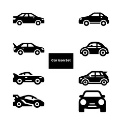 car icon set vector