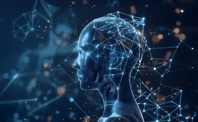 background with space, artificial intelligence automatic 