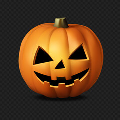 Pumpkin with cutouts for halloween