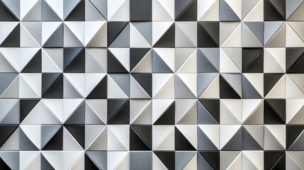 Fototapeta premium Geometric Triangle Pattern Wall Texture