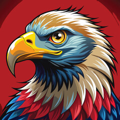 Fototapeta premium Eagle Vector Art Illustration
