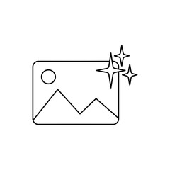 gallery icon created using artificial intelligence, vector illustration icon