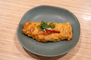 Egg omelette with herbs