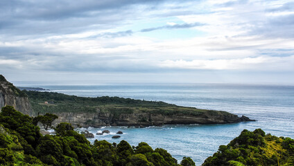 Irimahuwhero Lookout, Tasman Sea, South Island, New Zealand
