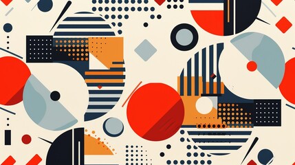 Obraz premium minimalist geometry pattern wallpaper