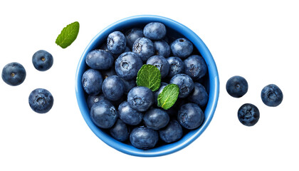 Freigestellte Blaubeeren und Heidelbeeren: Frische, saftige Beeren f&uuml;r gesunde Ern&auml;hrung und kreative Rezepte