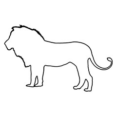 Lion Clipart | Lion Outline | Lion Icon