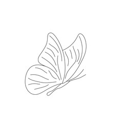 butterfly silhouette set. butterfly vector illustration. butterfly isolated vector on white background.
