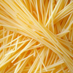 Top down view of pasta, noodles, Italian spaghetti, food close-up, macro