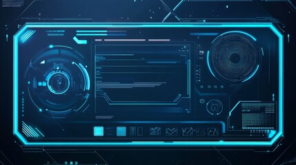 Fototapeta premium Futuristic User Interface Display