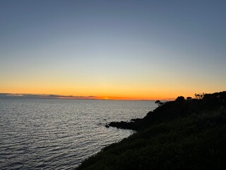 Fototapeta premium sunset over the sea