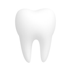Tooth isolated on white background