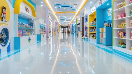 Captivating Vibrant Modern Toy Store with Extensive Collection to Delight Customers