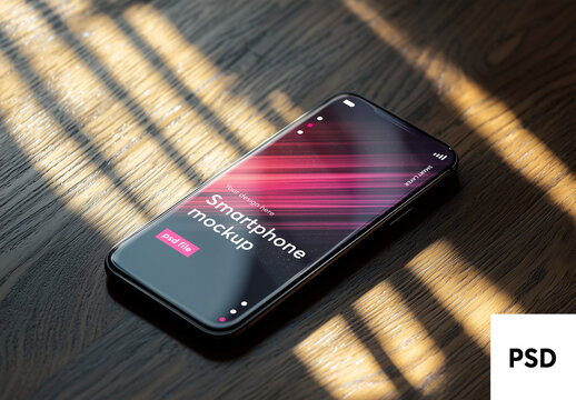 Smartphone mockup  - generative ai image